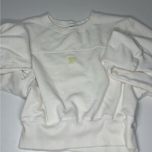 XS PINK Crewneck Sweatshirt White Embroidered “P”